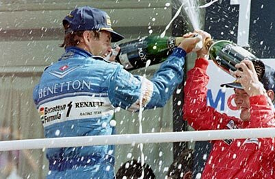 Great Britain'1996 - Gerhard Berger and Mika Hakkinen