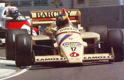 1985 Grand Prix of Australia - Gerhard Berger (Arrows A8/BMW) and Alain Prost (McLaren MP4/2B-TAG)